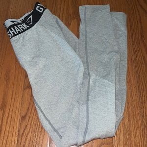 Gym shark leggings light grey